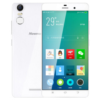 纽曼 纽扣 CM810 移动联通双4G 双卡双待（16G ROM）指纹手机 白色
