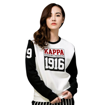 卡帕kappa背靠背 女款卫衣运动服圆领长袖休闲套头衫 2015秋冬新品k0