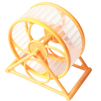 仓鼠跑轮玩具宠物鼠外置跑轮鼠鼠跑步运动仓鼠用品 橙色外置跑轮