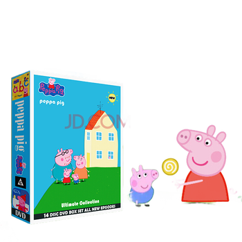 小猪佩奇dvd纯英文版原版全集儿童启蒙粉红猪