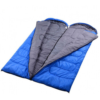 帐篷睡袋双人 户外棉防潮睡袋野外帐篷露营双人被子单人便携睡带冬 1.