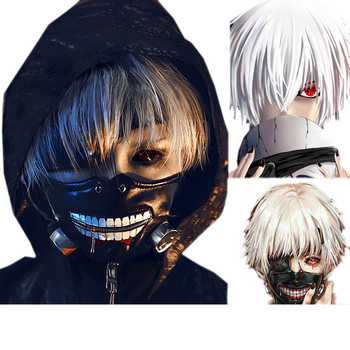 假发东京食尸鬼/喰种 金木研 动漫cos假发 银白色假毛 男女通用头套