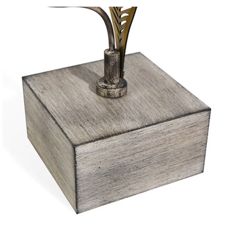 LaMousseHome 叶子烛台 金色 15*13*44.5
