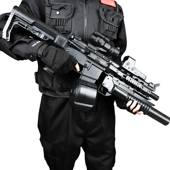 m416仿真水晶下供蛋枪男孩子绝地求生 豪华版-5s弹鼓版-赠送8万发水弹