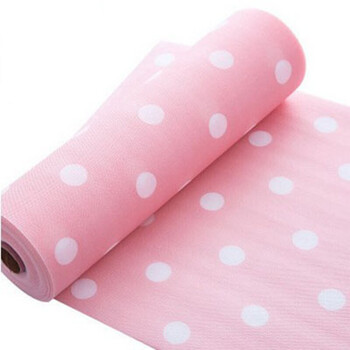 厨房抽屉垫纸水垫衣柜垫纸潮垫橱柜衣柜贴纸 粉红色 大号粉圆点3个装