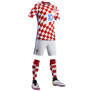 16-17 欧洲杯国家队克罗地亚套装训练服短袖T