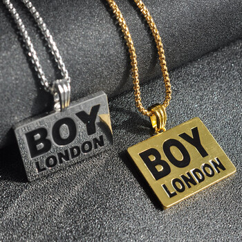 儿童街舞项链配饰做旧复古男童项链短链个性饰品吊坠 boy银(链条)