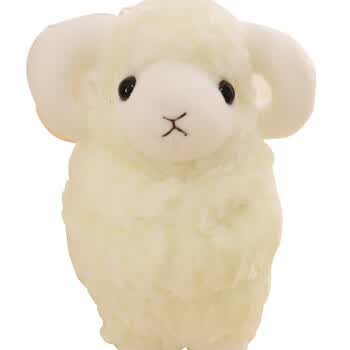 毛绒玩具嘟嘟羊公仔布娃娃玩偶安抚公仔 嘟嘟羊白色 38cm