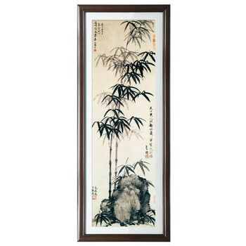 
                                        室全室美  花卉梅兰竹菊 有框装饰画非油画现代中式客厅卧室办公室沙发背景墙画壁画 C 40*120cm/幅                