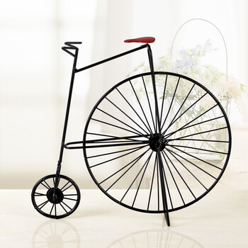 zakka铁艺手工复古铁艺摆件怀旧老式自行车模型酒柜装饰品摆件