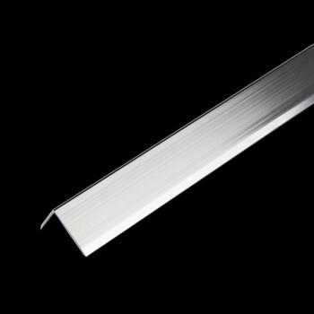 铝合金直角收边条瓷砖阳角线不锈钢7字l型压边护角条装饰包边条 银色