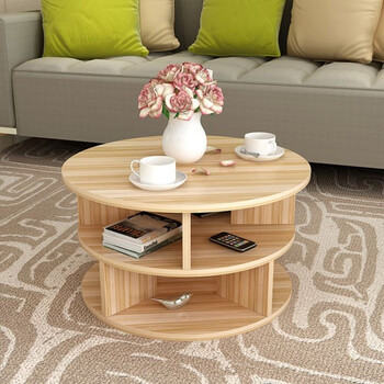 北欧茶几边几简约客厅迷你现代创意木水滴椭圆形小户型阳台桌子 浅