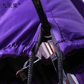 九采集 电动车挡风被冬季 连体款加厚加大防水防寒 电瓶车摩托车保暖护膝护腿 保暖防护 连体五彩大圆点 (加绒)