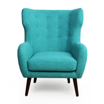 风格布艺沙发客厅三人位沙发现代简约沙发个性创新设计家用沙发 青色