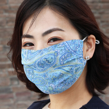 桑蚕丝口罩春夏季薄款透气面纱真丝加大防晒女款口罩蕾丝 真丝可调节