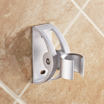 喷头花洒支架太空铝手持花洒座可调节浴室喷头支架固定底座配件 太空