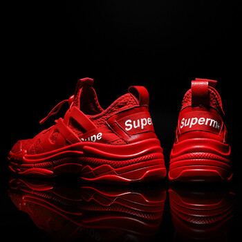 男鞋夏季透气小红鞋superme刀锋鞋男韩版红鞋战士运动跑鞋网红鞋 yd