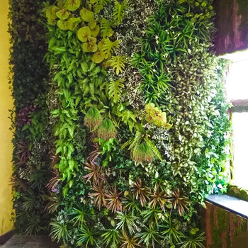 绿植墙仿真植物墙装饰客厅室内背景花墙面绿色壁挂塑料假草坪阳台