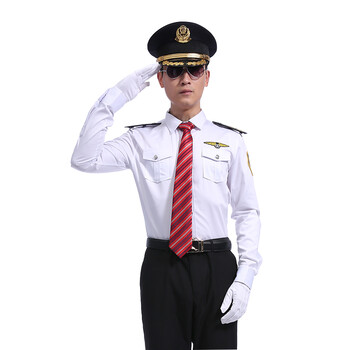 新款秋装时尚修身高档物业保安服形象岗酒店会所礼宾高级定制 白色