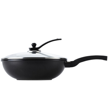 
                                        
                                        韩库(highcook)30cm蓝钻系列炒锅不粘锅无烟锅电磁炉适用炒菜锅具(B014-ZY)                