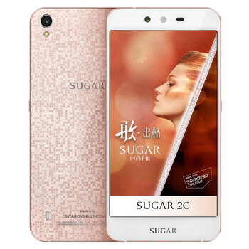 
                                        SUGAR 糖果手机2C SS122  移动联通4G（16GB ROM+2GB RAM） 玫瑰金                