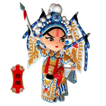 创意中国风京剧脸谱冰箱贴磁贴 出国送老外小礼物传统特色礼品 马超