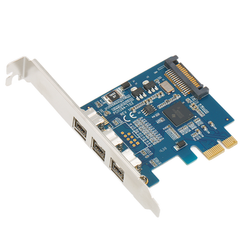 szllwl 1394采集卡 双电源pci-e转1394a视频dv采集卡 火线卡 1394b