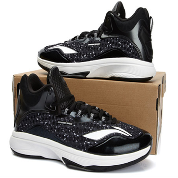 正品 新款李宁cba球迷闪击ii减震男鞋 高帮篮球鞋运动鞋abak037 新