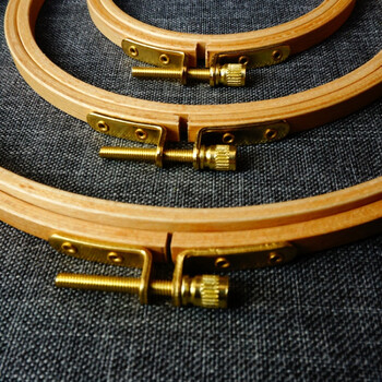 手工刺绣diy工具圆绣绷绣花框架固定圈绣花绷子撑子绣圈实木绣棚 外