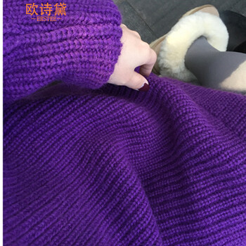 
                                        欧诗黛 针织衫女2016秋冬新款宽松时尚打底长袖假两件套头毛衣女 图片色 M                