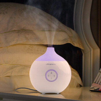 Ultransmit蜜叮 超声波迷你香薰机精油香薰灯加湿器精油灯卧室 静音 N17 彩灯