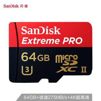 ϣSanDisk64GB TFMicroSD洢USB3.0 U3 C10 4K 𳬼ٰڴ濨 275MB/s