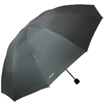 
                                        
                                                            天堂伞 三折黑胶晴雨伞防晒太阳伞遮阳伞加大经典商务伞61cm*10骨 33188E6#驼色                