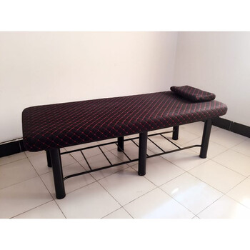 指压床按摩床推拿床床美容美体床金属架按摩床 深棕色头部升降