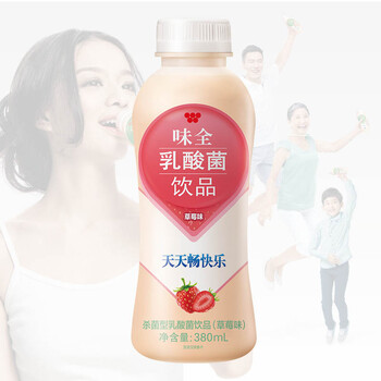 康师傅 康师傅味全草莓味乳酸菌380/420ml单瓶装(新老包装随机发货)