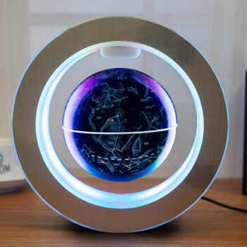 发光自转磁悬浮地球仪旋转可发光办公室桌面摆件公司创意礼品 七夕抖