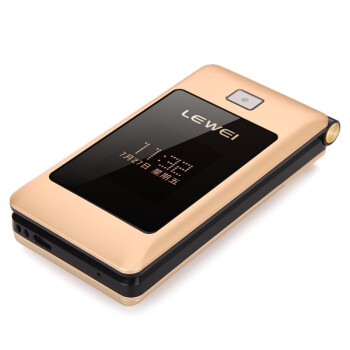 乐为（LEWEI）V3 移动/联通2G 双卡双待 翻盖老人手机 金