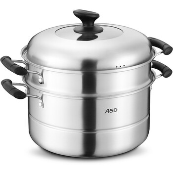 
                                        ASD 爱仕达蒸锅 双层 32cm 食神蒸霸可视不锈钢蒸锅 C1532                