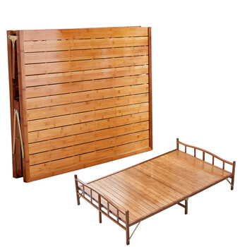 双人竹子简易租房床午休午睡 80x190cm(碳化宽板加固型)【图片 价格