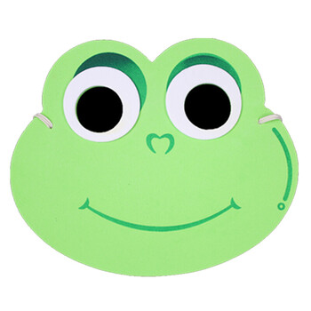 节庆用品EVA动物帽子卡通立体头饰面具创意个性老虎面具道具青蛙 