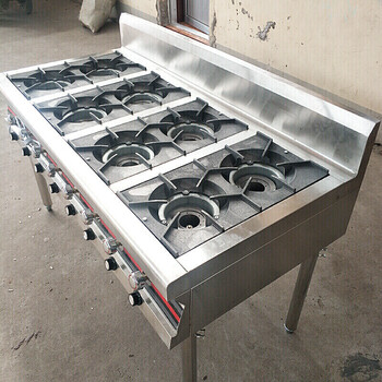煲仔炉多孔商用多眼煤气液化气3/4 /6/ 8头韩式砂锅甲醇灶 甲醇八眼带