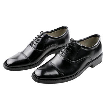 三接头军官皮鞋05制式士官校尉皮鞋部队常服男鞋 黑色 38