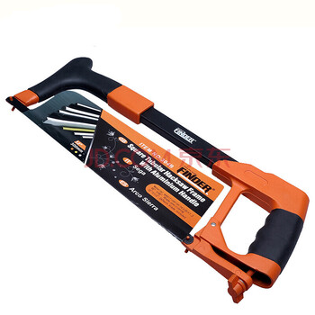 12寸强力型钢锯架铝合金家用小钢锯手工锯弓木工锯子送锯条 101b