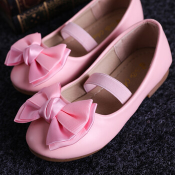 儿童皮鞋女公主鞋花童礼服小皮鞋粉色女童演出单鞋学生平底鞋 如图 32