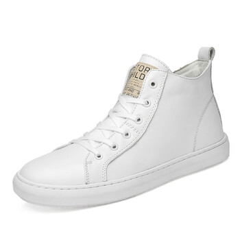 fashion情暖寒冬男士百搭休闲鞋时尚真皮鞋高帮板鞋加绒棉鞋大码鞋38