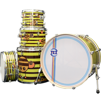 drum tzz挑战者架子鼓 杨木新星系列 限量新品爵士鼓5鼓3镲架 小蜜蜂