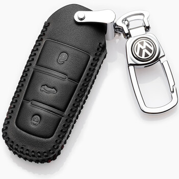 大众迈腾钥匙包2021款迈腾b8钥匙套真皮专用老迈腾b7插入式启动钥匙扣