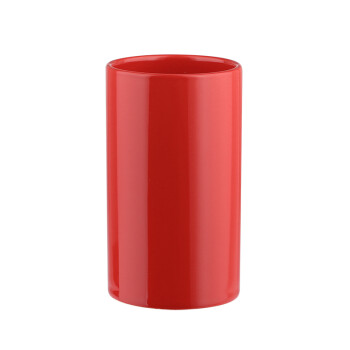 丝普瑞瑞士品牌SPIRELLA Tube简约时尚刷牙杯卫生间洗漱口杯陶瓷情侣 红色(单件)