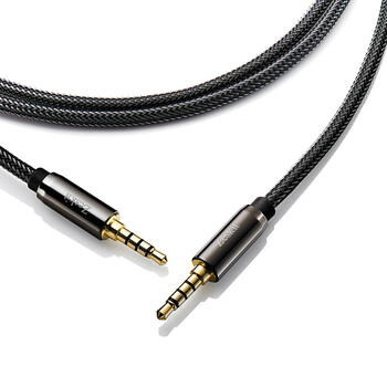 音频线公对公3.5mm车载用手机ux4节镀金发烧手机对录 1.2米/4尺