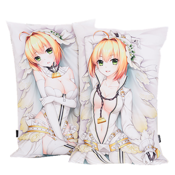 约会异世界雷姆魔法书动漫靠枕双面抱枕靠垫 fate尼禄抱枕动漫周边